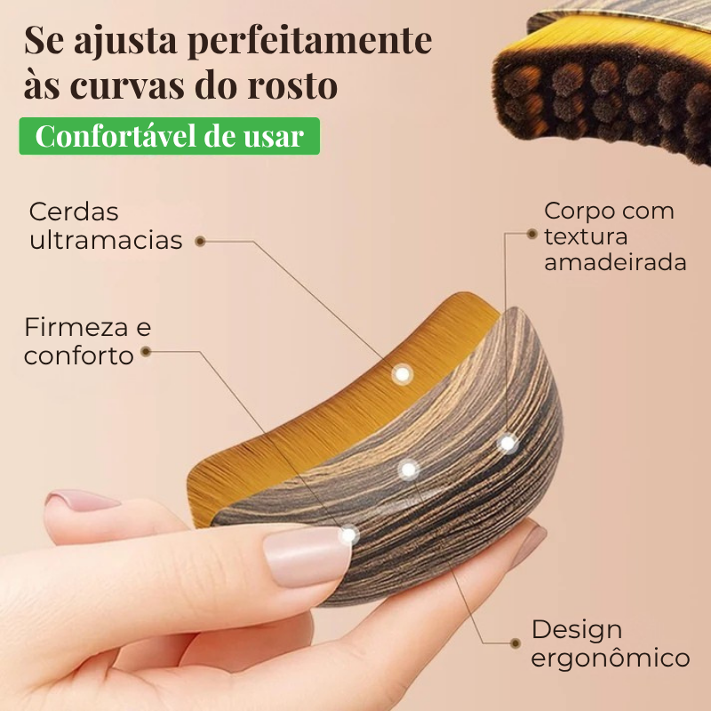 DrenaFace – Escova de Drenagem Linfática Facial