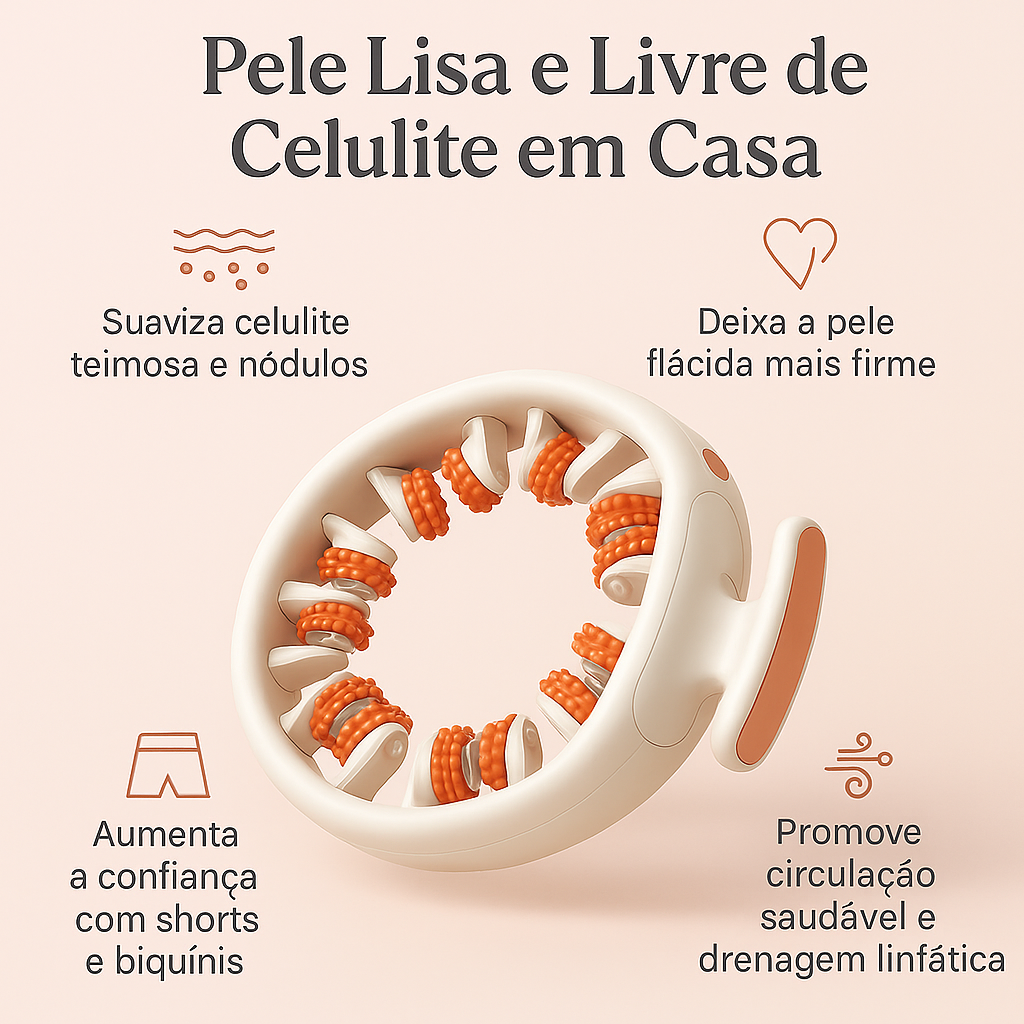 Drena Roller | Massageador linfático para lipedema e celulite