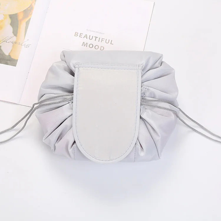 Drawstring Makeup Organizer Bag (2 For 1)