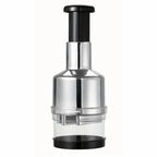 QuickChop™ – Stainless Steel Hand-Press Veggie Cutter
