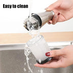 QuickChop™ – Stainless Steel Hand-Press Veggie Cutter