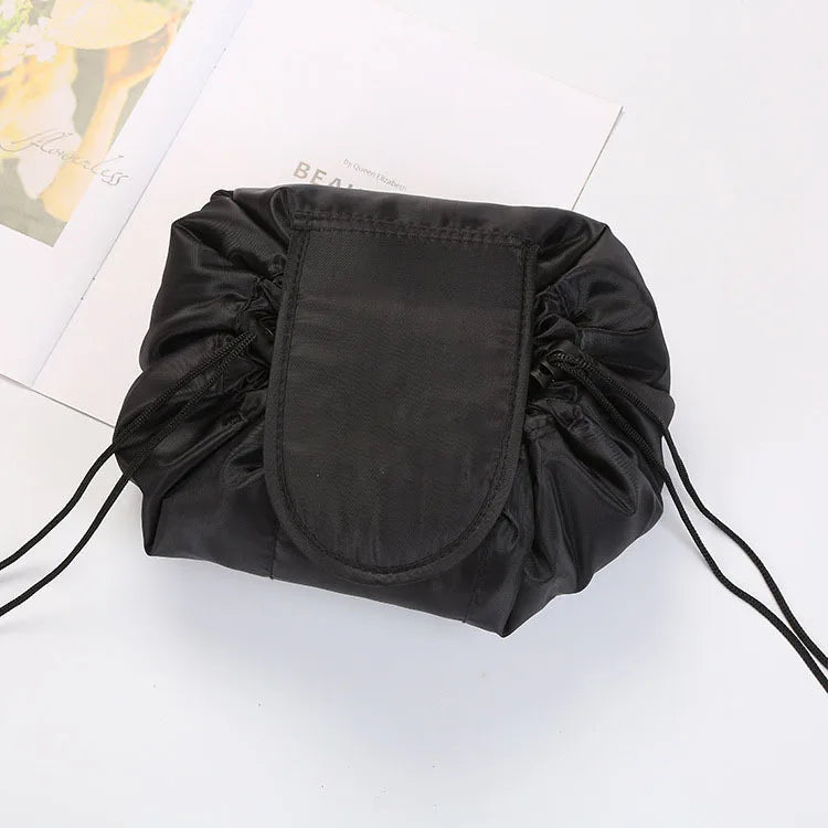 Drawstring Makeup Organizer Bag (2 For 1)