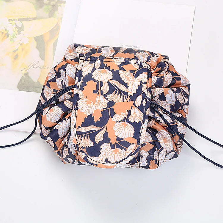 Drawstring Makeup Organizer Bag (2 For 1)