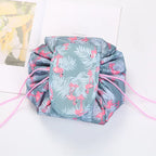Drawstring Makeup Organizer Bag (2 For 1)
