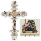Cruz da Vida - A Jornada de Cristo Representada em Cada Detalhe desta Obra feita de alumínio